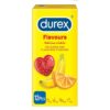 Durex Coloured & Flavoured Condoms - Pack Of 12